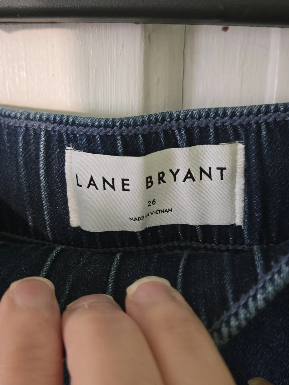 Lane Bryant Indigo Drawstring Denim Shorts Size 26